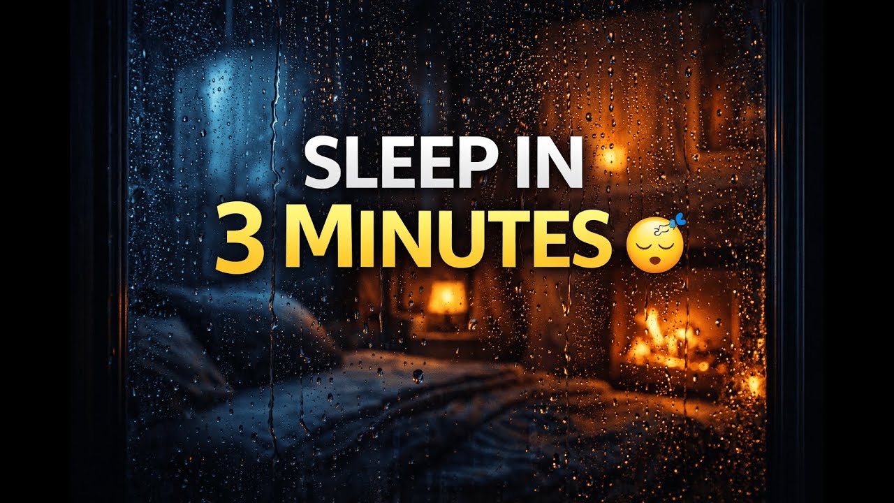 Sleep in 3 Minutes 😴 | Rain on Window for Deep Sleep (8 Hours)