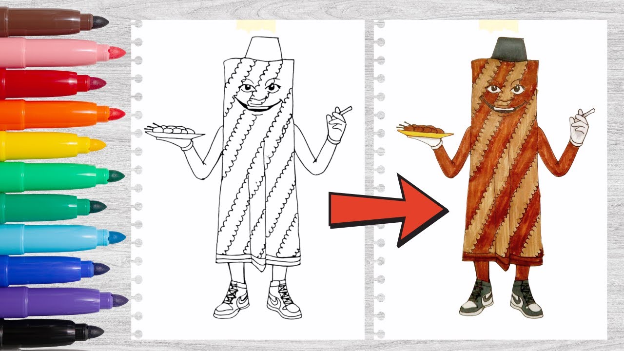 Cara Menggambar Kel Mokel Momo Kekel Mudah Step by Step | Anomali Italian Brainrot 