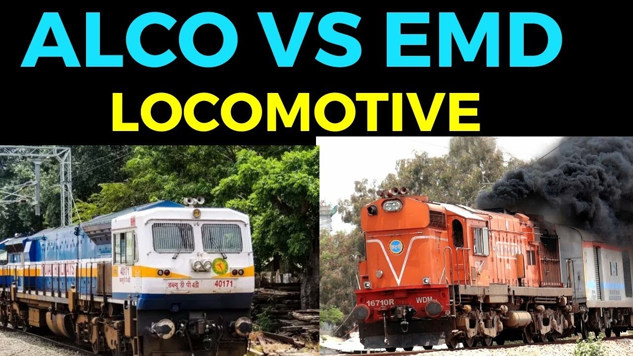 Alco vs Emd locomotive of indian railway
