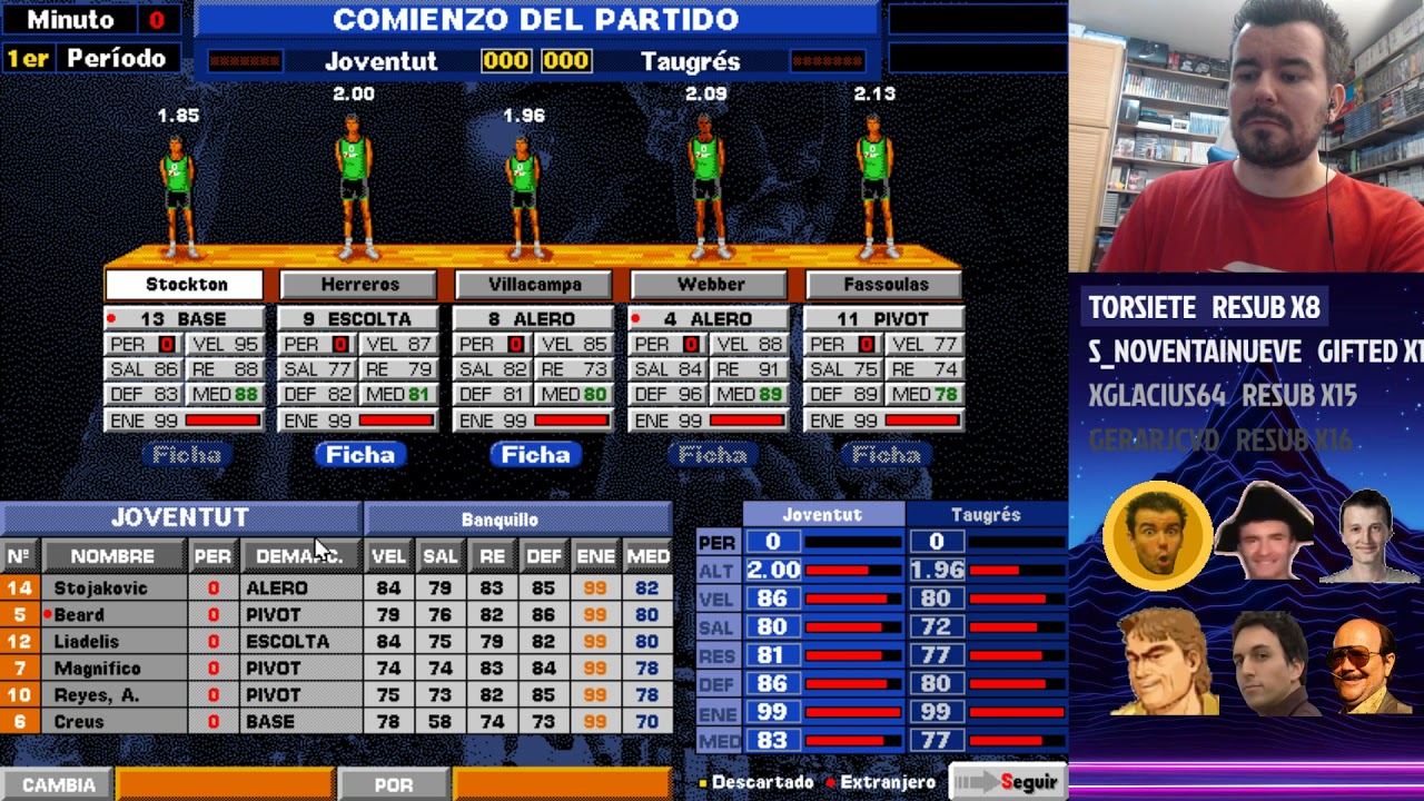 Slobulus Twitch - PC BASKET 4.5 (PC). ¡Calentando para el inicio de la NBA!