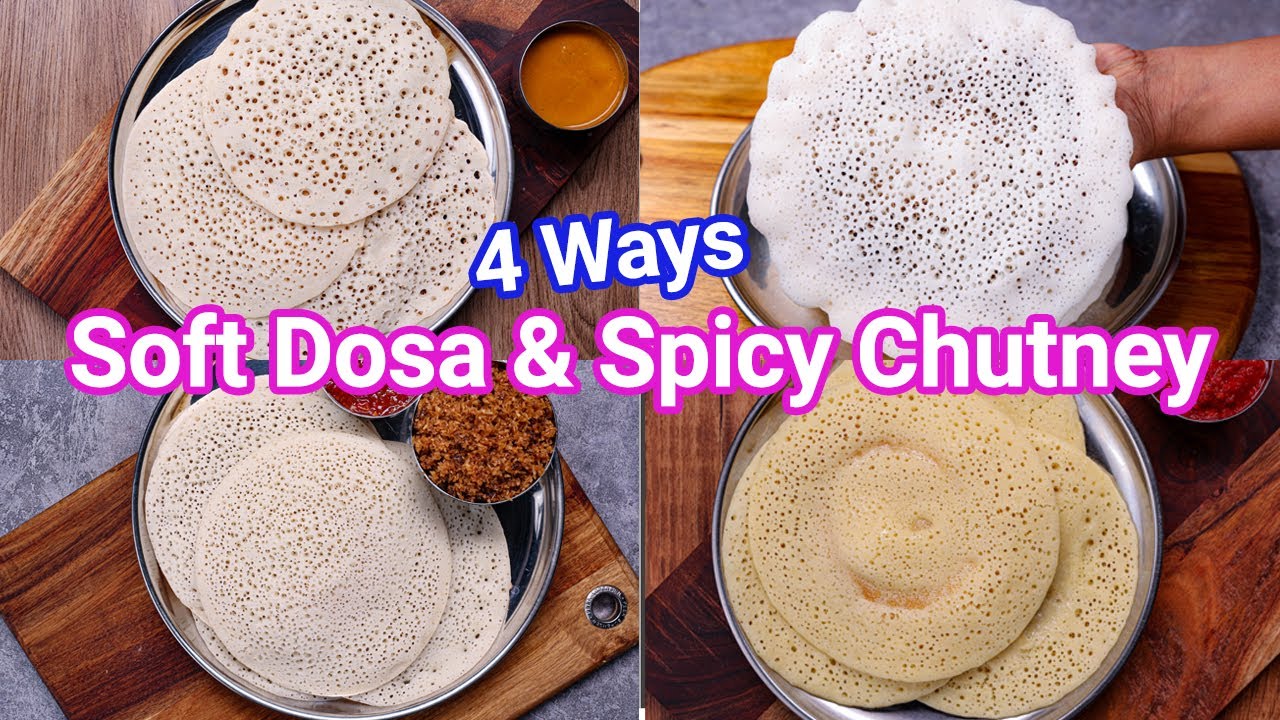 Instant & Healthy Soft Dosa & Spicy Chutney Recipes | Instant Breakfast