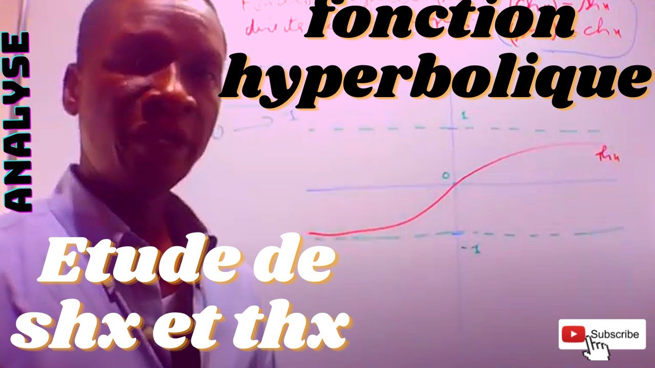 Fonction hyperbolique : représentation de la fonction sinus et tangente hyperbolique - Cours 2