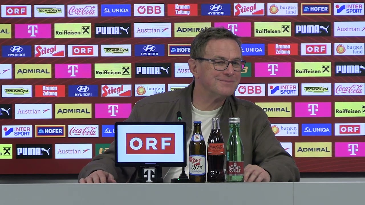 Teamchef Ralf Rangnick gibt den ÖFB-Teamkader für die Länderspiele gegen Ghana und Südkorea bekannt