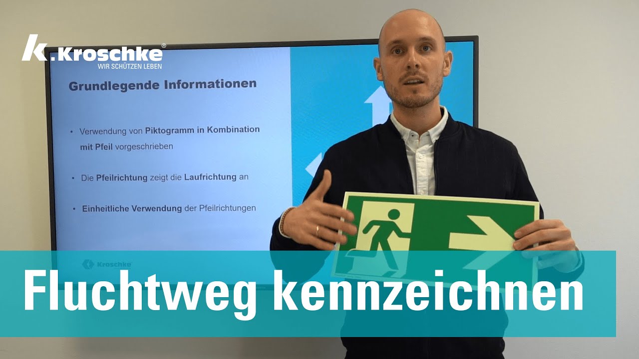 Wie kennzeichne ich den Fluchtweg | kroschke.com