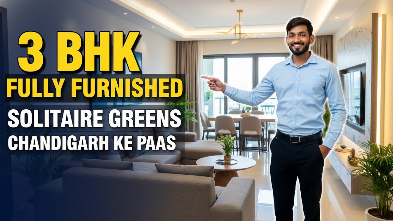 Solitaire Greens 3 BHK Fully Furnished Flat for Sale Dayalpura near Airport