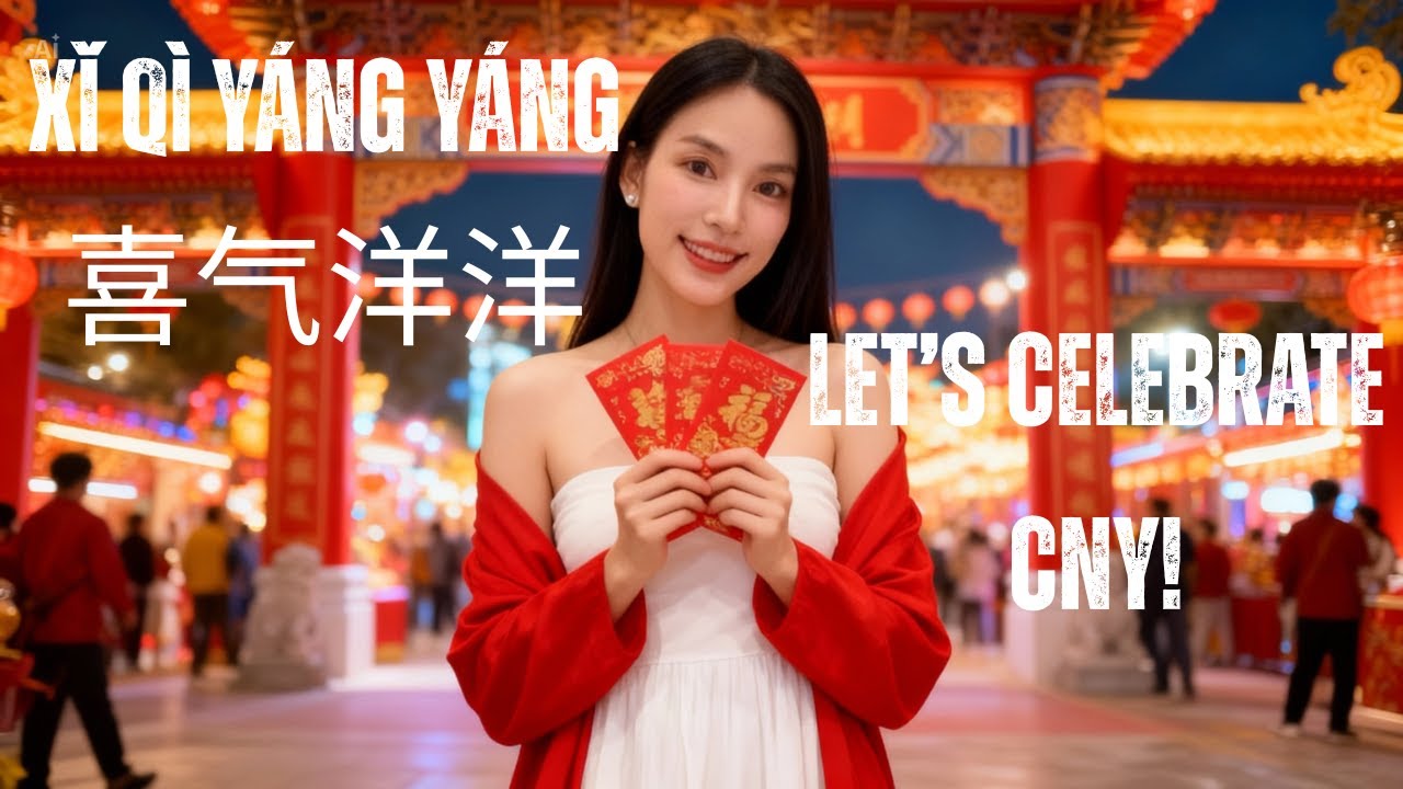 1/7 | Xǐ Qì Yáng Yáng (喜气洋洋)｜Upbeat Chinese New Year Song 2026｜Festive CNY Music