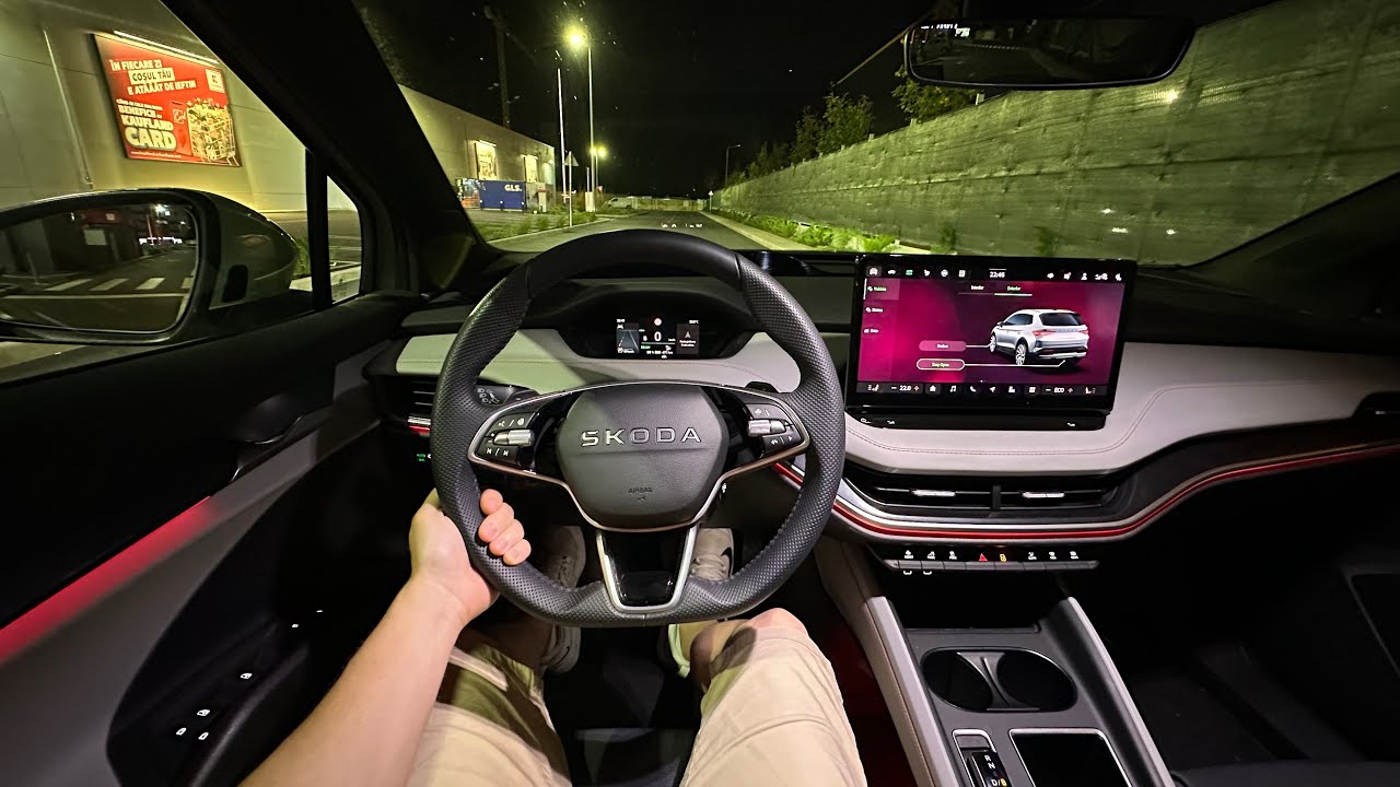 Skoda Elroq 2025 Night Test Drive