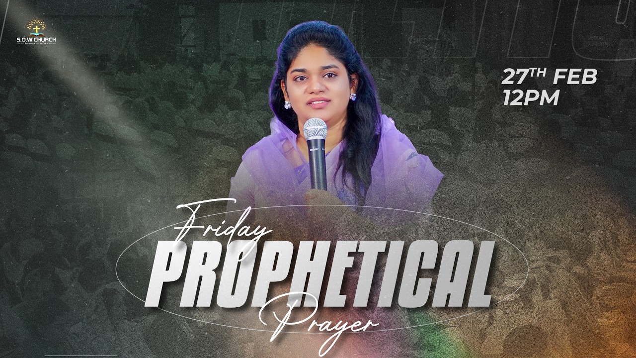 Friday Prophetic Prayer || Ps Divya David || 27th February 2026 #propheticword #live