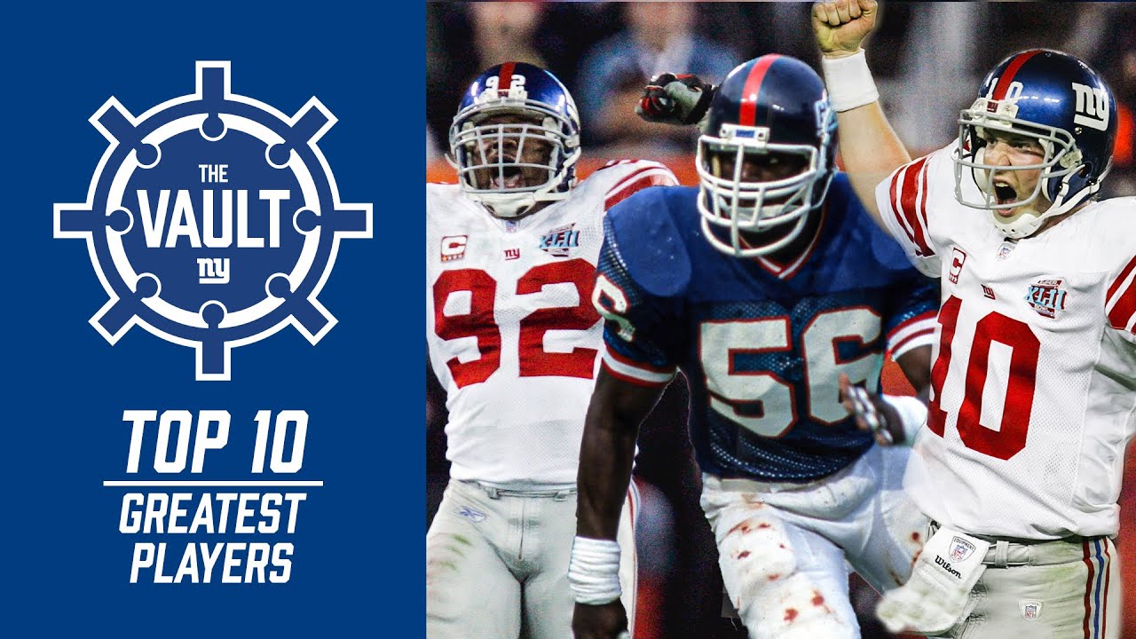 TOP 10 Players in Giants History! | New York Giants