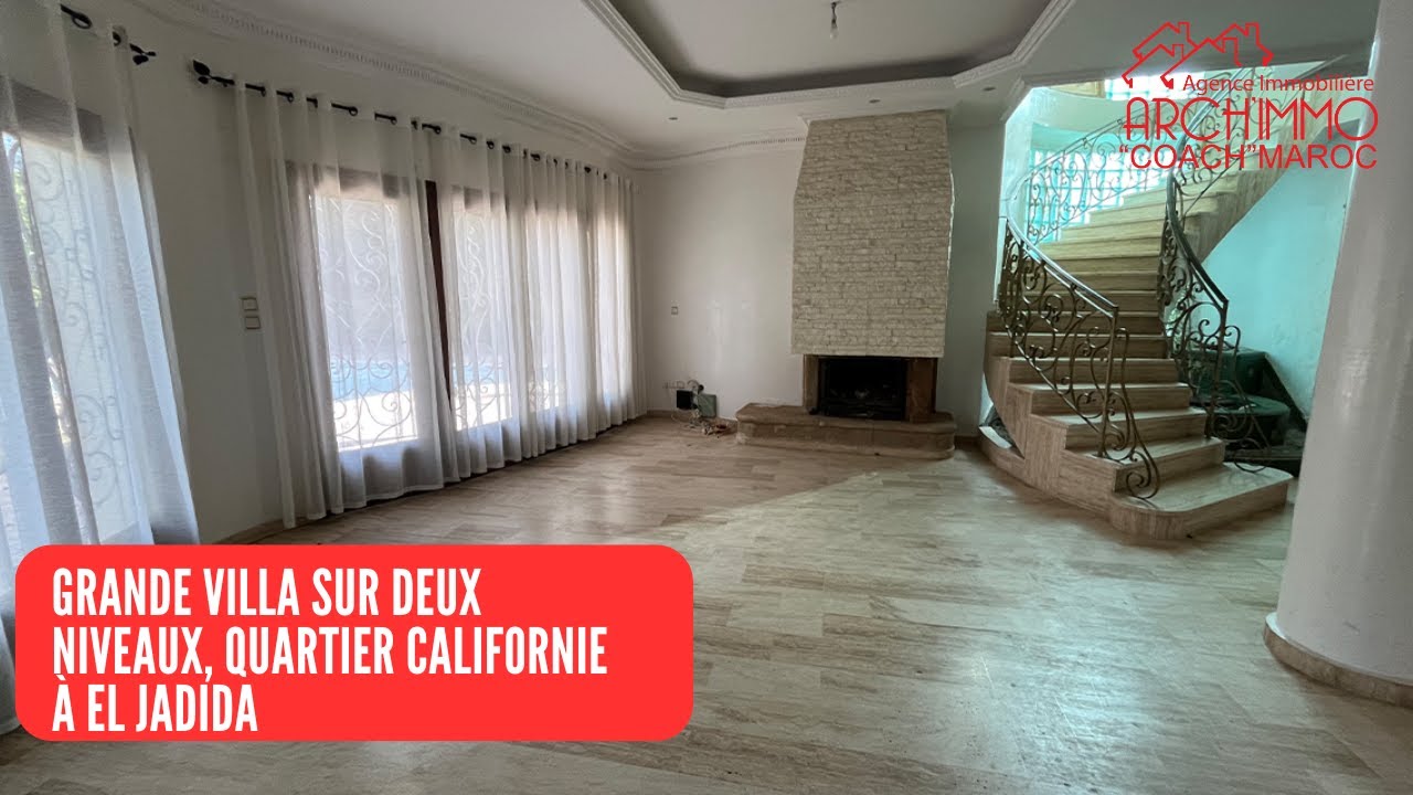 Grande Villa Sur Deux Niveaux, Quartier Californie À El Jadida