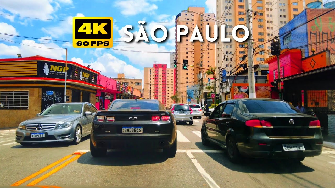 Dirigindo na região do Horto Florestal e Parque Mandaqui, São Paulo 4K