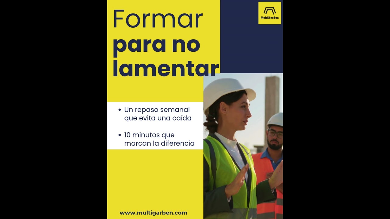 Formar para no lamentar. Grupo MultiGarBen.