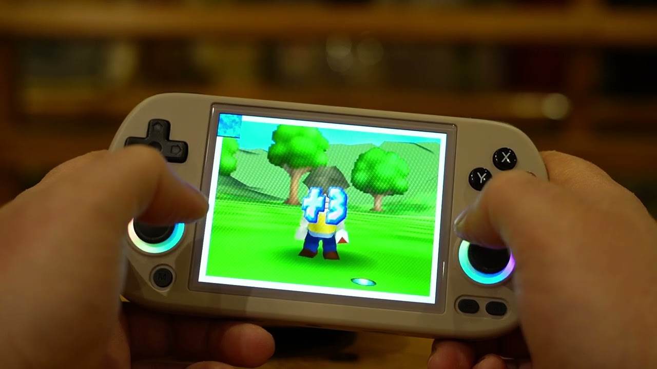 Anbernic RG35XX H + Mario Golf - Gameplay Nintendo 64