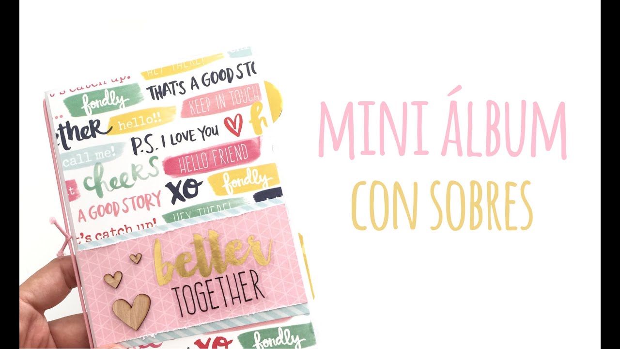 Mini &aacute;lbum con sobres de carta - TUTORIAL Scrapbook