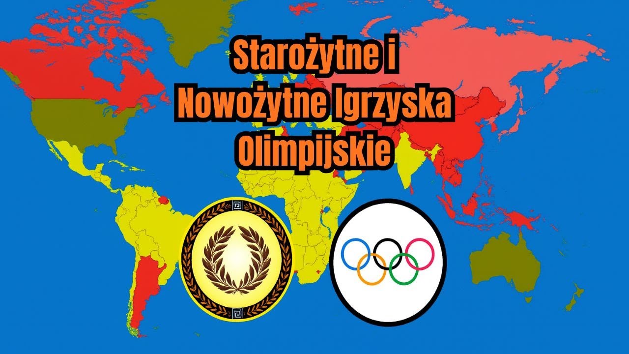 Historia starożytnych i nowożytnych Igrzysk Olimpijskich na mapie