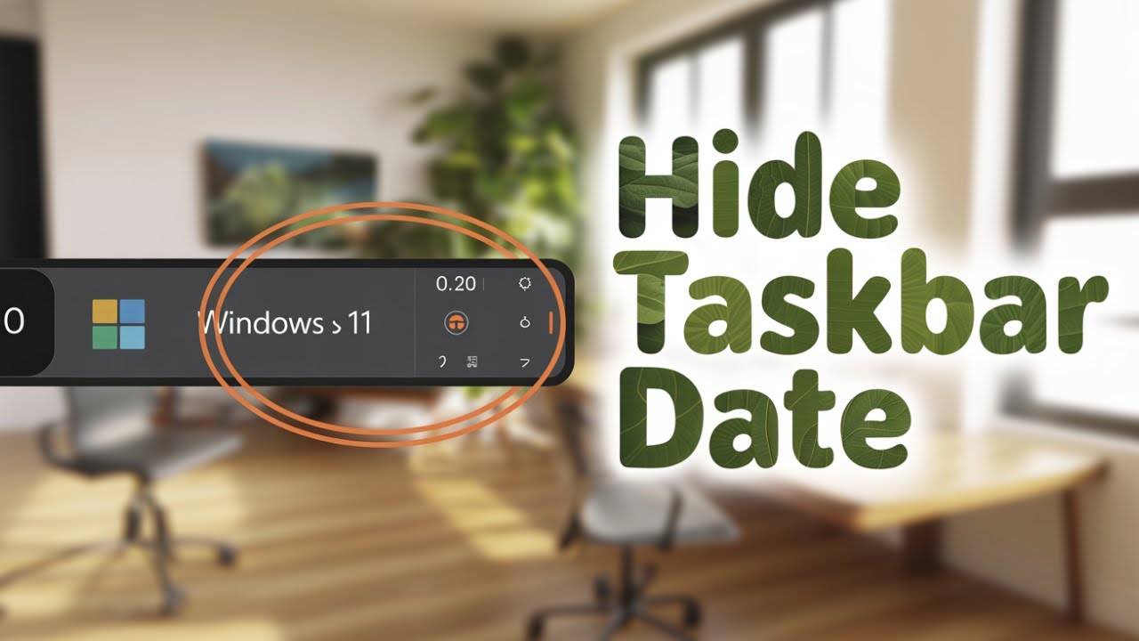 How to Hide Date and Time from taskbar windows 11