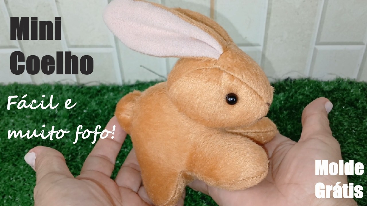 Mini Coelho (Perfeito para lembracinha de Páscoa) - Molde Gratuito