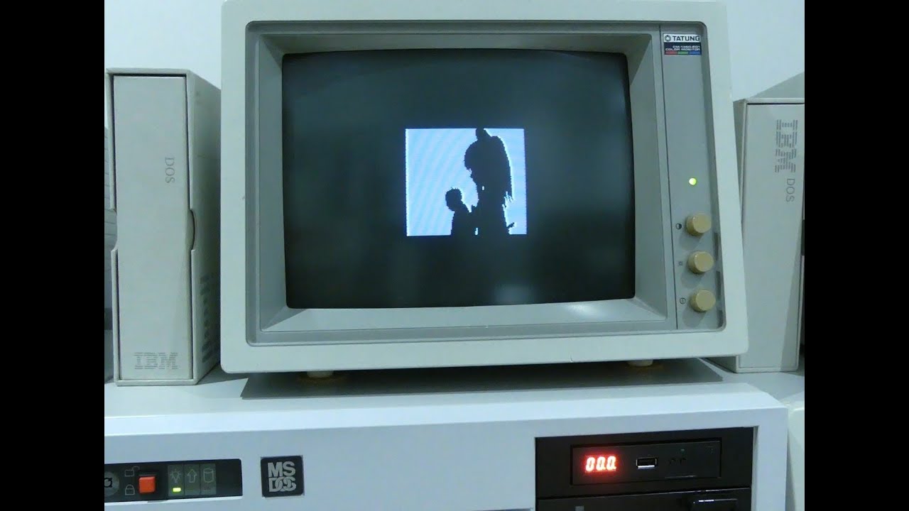 CGA | 160×100x4 | Animation Playback on MS-DOS (286 PC)