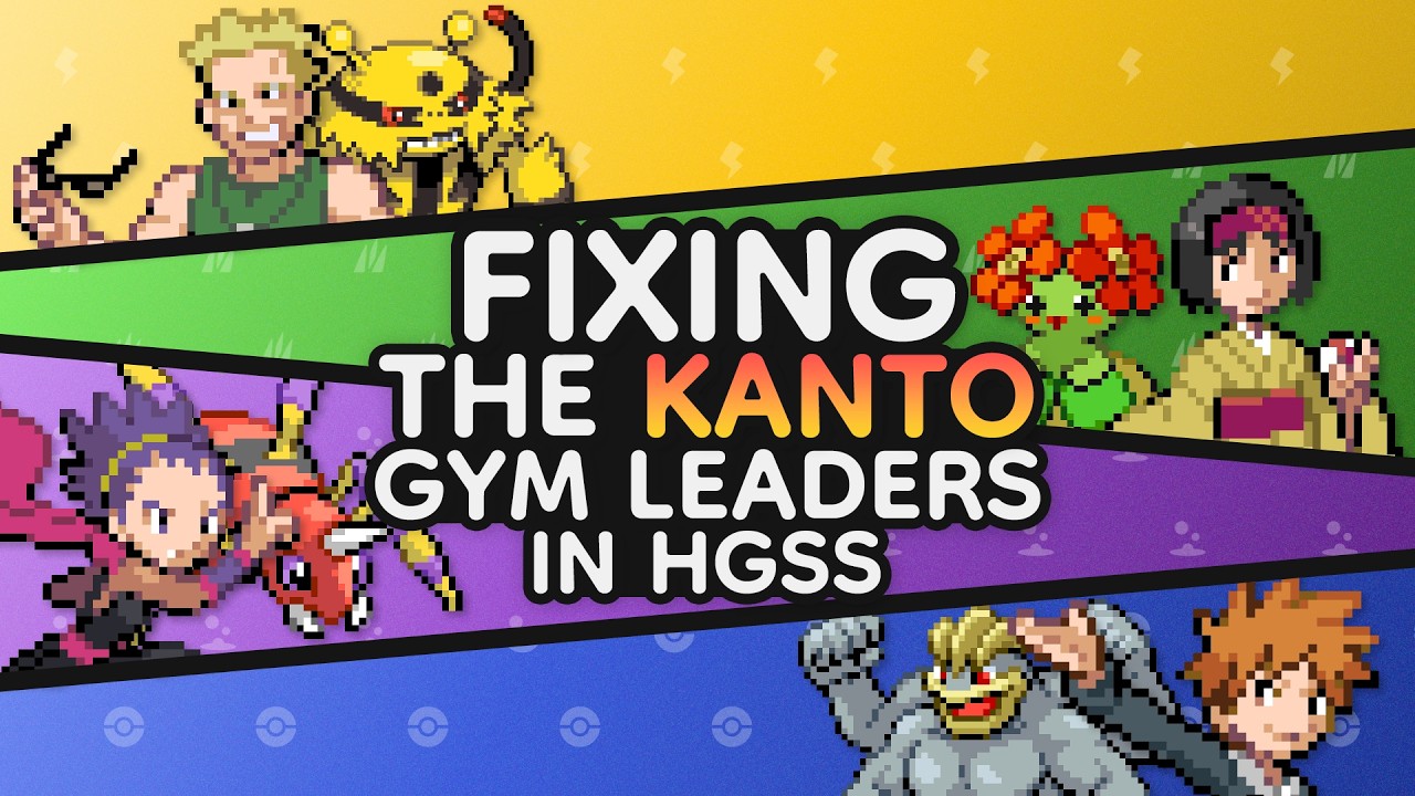 Улучшаем лидеров стадионов Канто в Pokemon HGSS