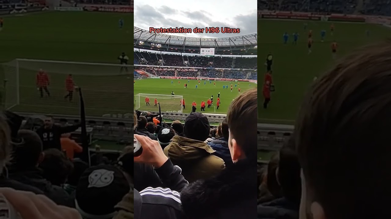 Protestaktion der H96 Ultras #fu&szlig;ball #fypシ #bundesliga #ultras