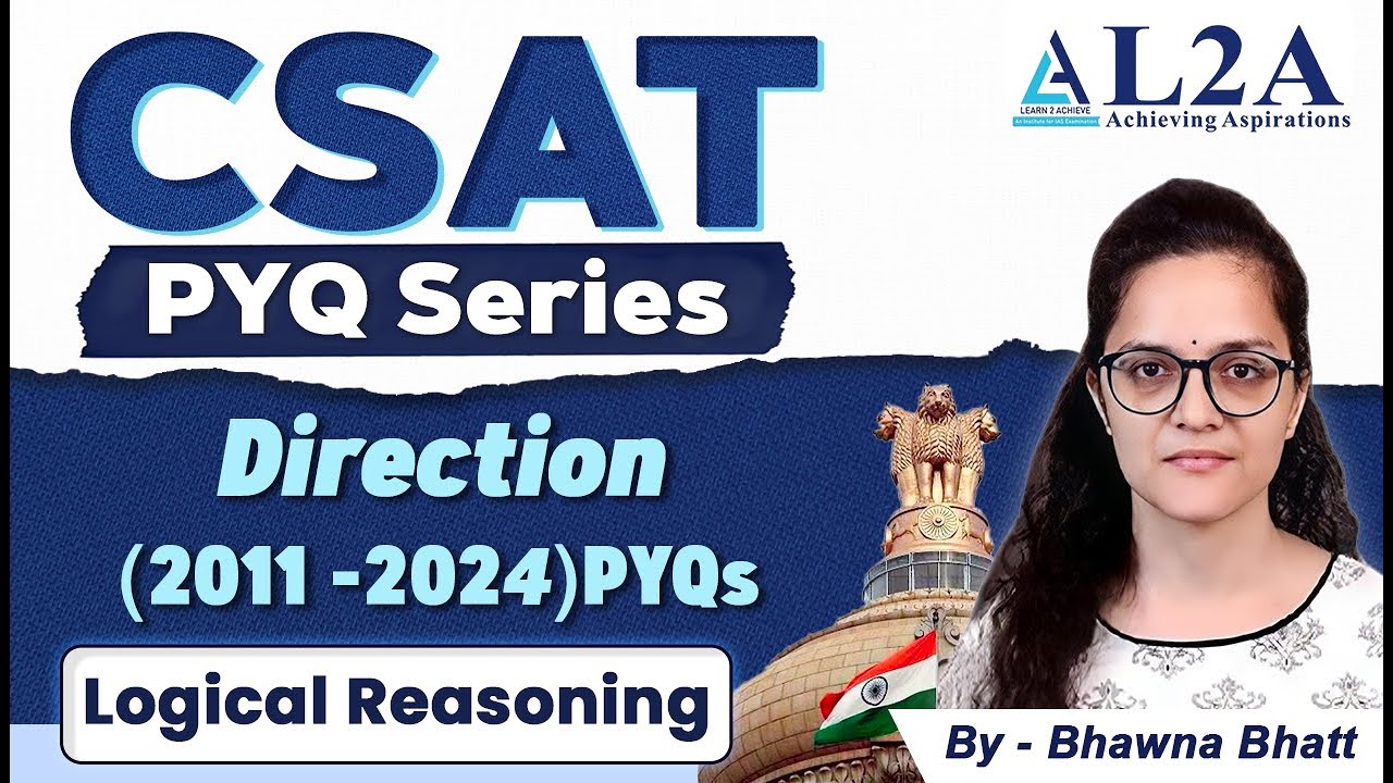 CSAT PYQs(Topic-Wise) - Direction (2011-2024) | UPSC CSE Prelims 2025 | L2A IAS #upsc2025 #upsc