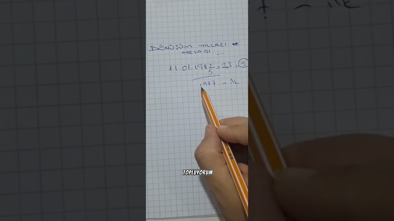 numeroloji ile d&ouml;n&uuml;ş&uuml;m yılı hesaplama