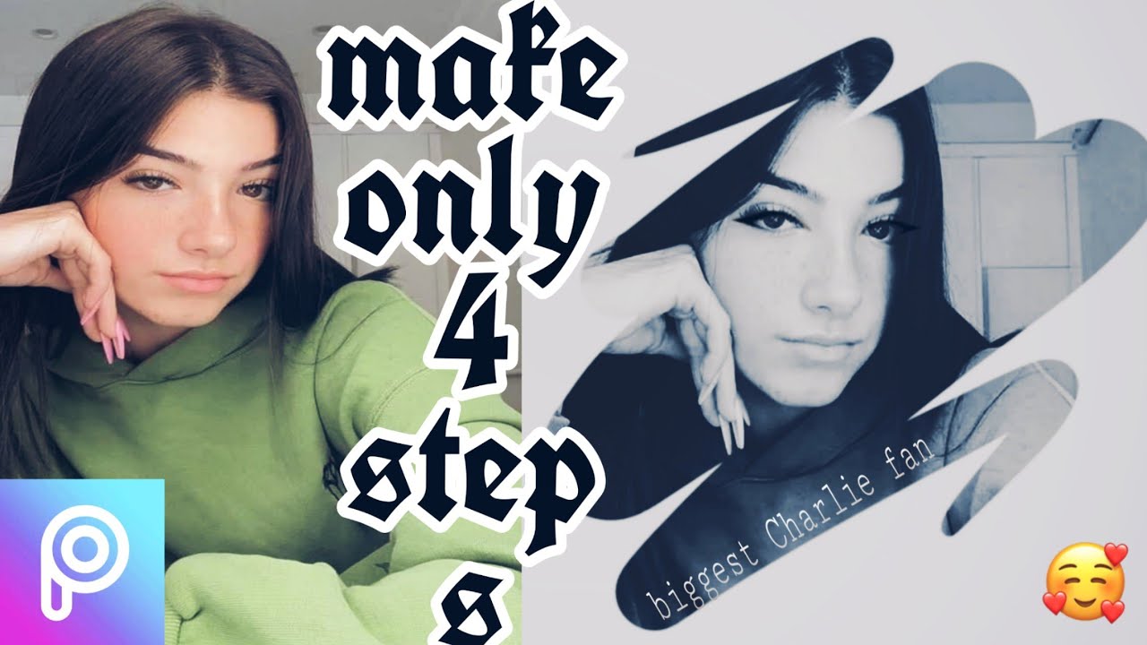 how to add Charlie s effect on photo with PicsArt|PicsArt editing tutorial|how to remove background