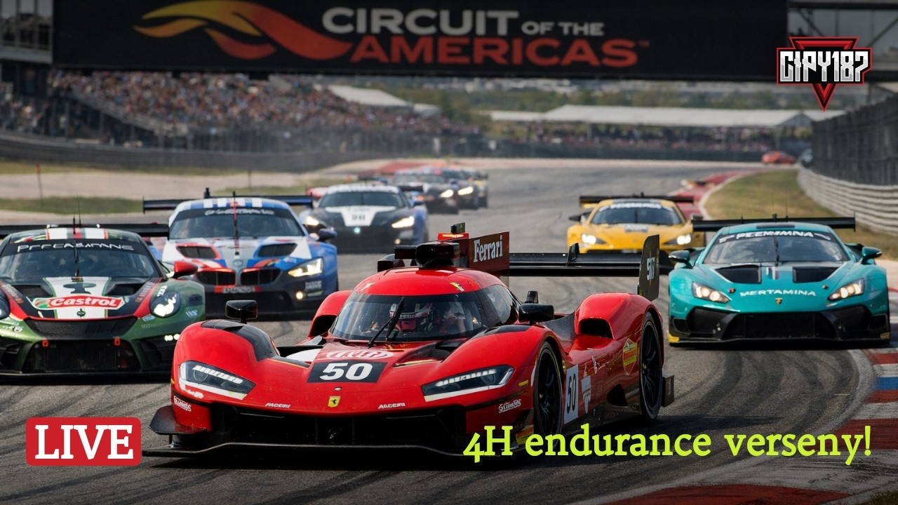 🔴 Le Mans Ultimate - Multiclass 4H endurance verseny COTA! Ferrari 499P 🏎️🔥