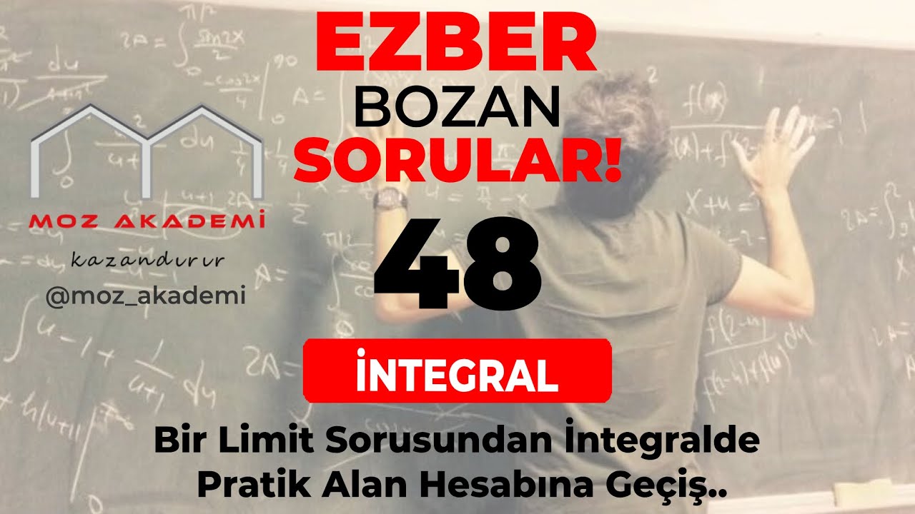 İNTEGRALDE PRATİK ALAN BULMA!  (Bir limit sorusundan integralde pratik alan hesabına geçiş..)