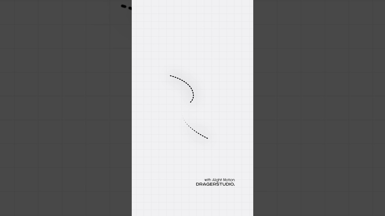 Dotted line with Alight Motion. 