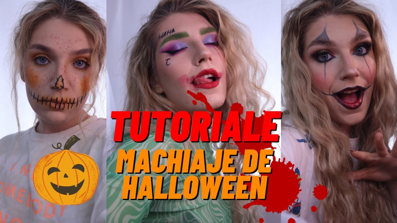 3 IDEI MACHIAJE DE HALLOWEEN | machiaj in 30 min