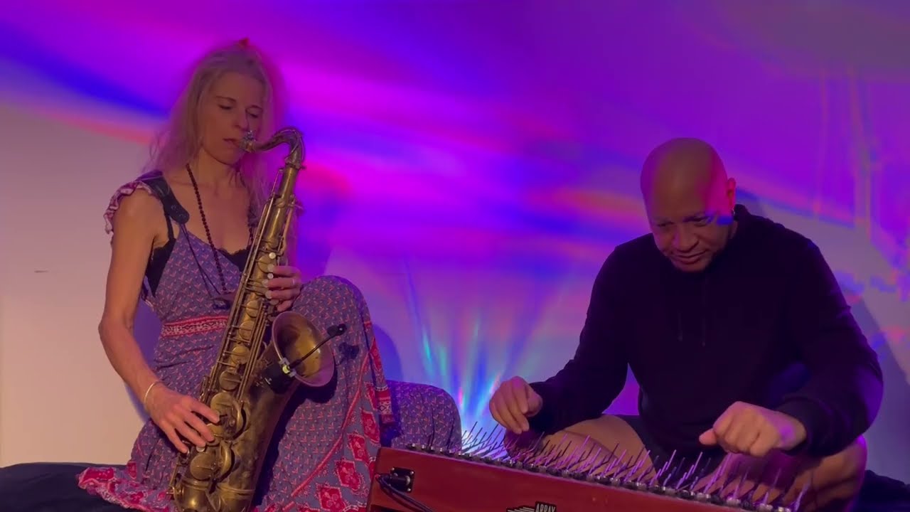 Ambient world music with array mbira and saxophone channeled inspirations spiritual ethno jazz