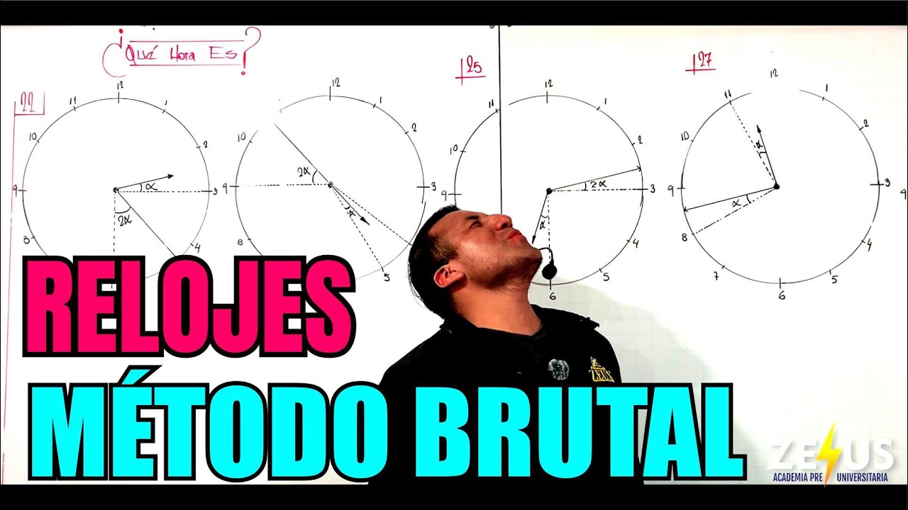 RELOJES | CRONOMETRÍA RAZONAMIENTO MATEMÁTICO
