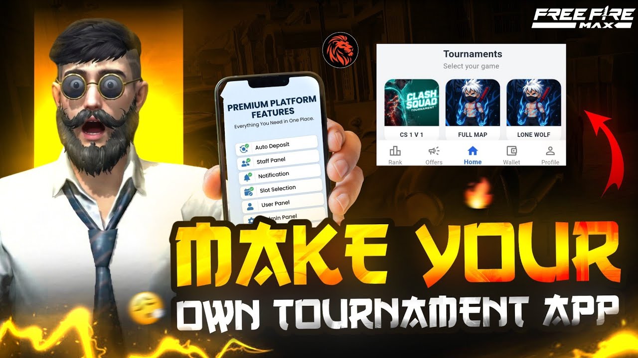🔥how to make your own tournament application 🌸. Best tournament application