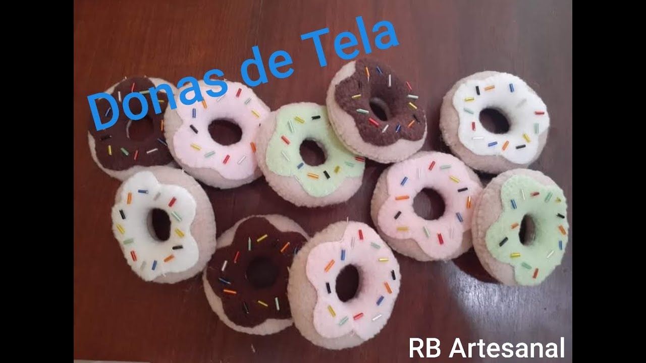 Como hacer Donas o Rosquitas de Tela (Fieltro)
