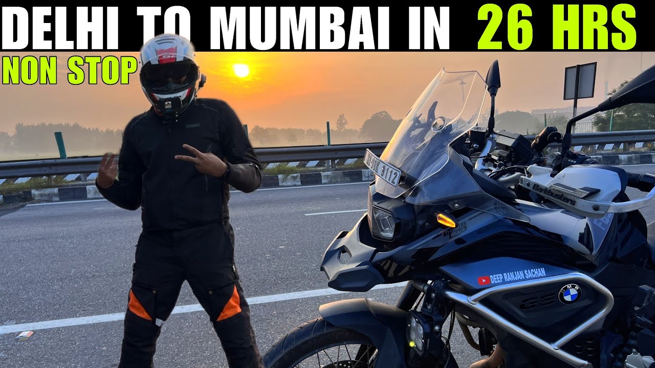 DELHI TO MUMBAI 1400 KMS NONSTOP IN 26 HOURS FOR BEST VADAPAV | UP-MP-MAHARASHTRA | BMW F850 GSA