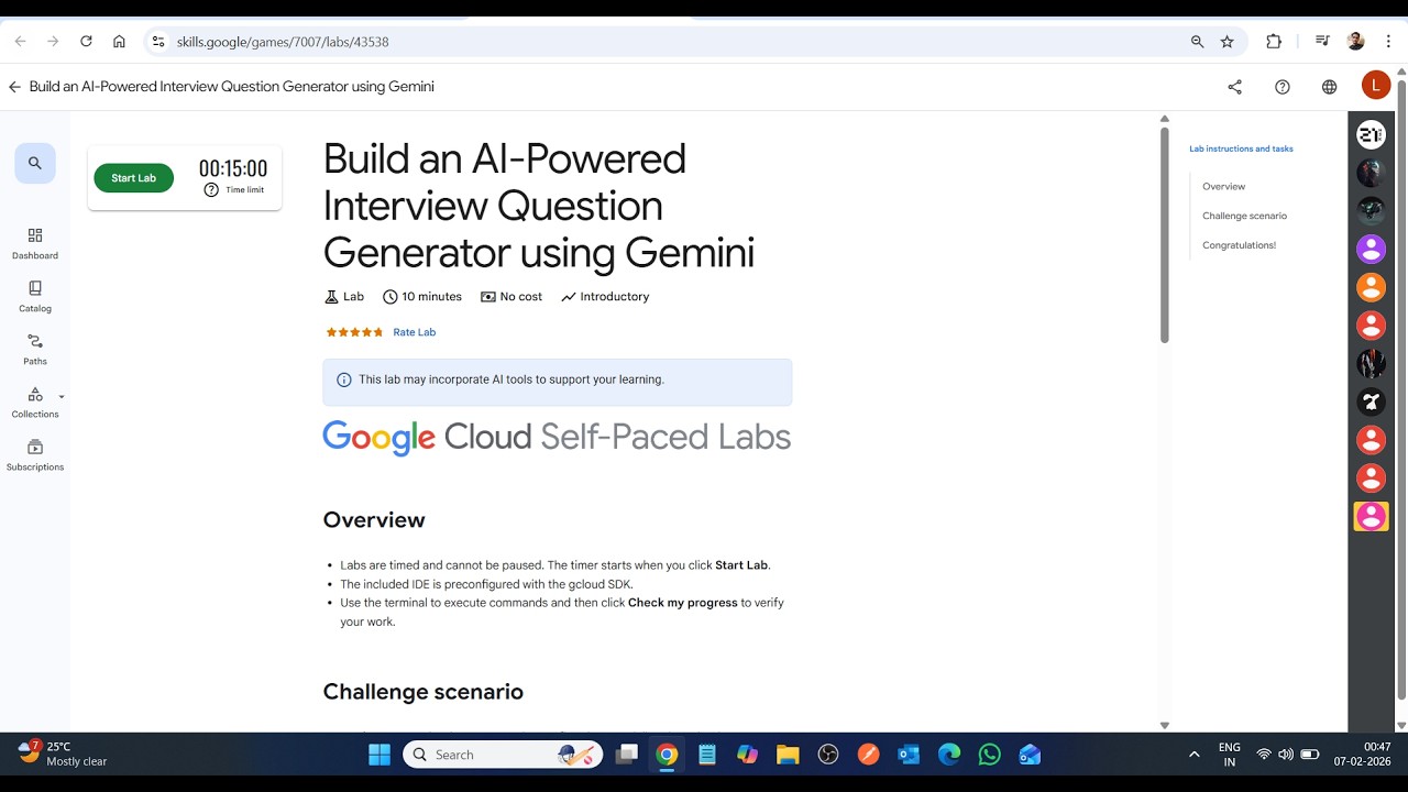 Создайте генератор вопросов для собеседований на основе ИИ с помощью Gemini || Лабораторное решен...