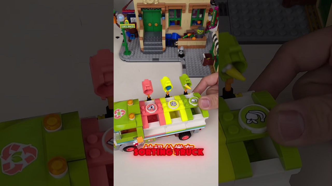 😲👏🚮 lego garbage truck My Son is a Master Builder! #LegoDIY #CreativeKids #Toys
