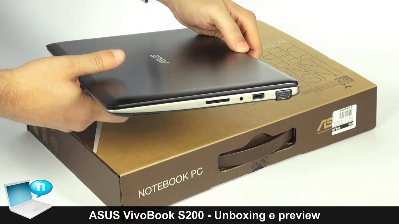 ASUS VivoBook S200 (VivoBook X202) - Unboxing e preview