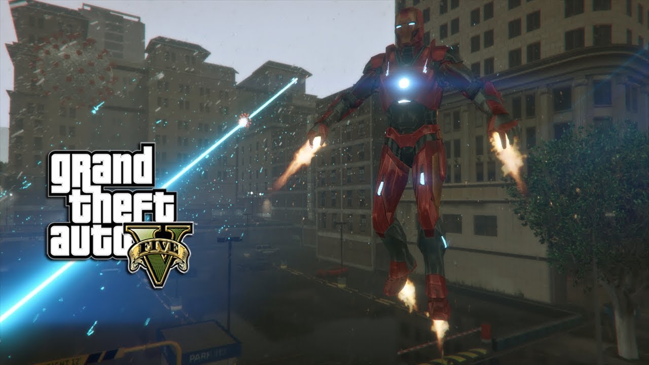 IRON MAN MARK 16 HELPS OUT WITH THE C-VIRUS OUTBREAK! (GTA 5 PC MODS)