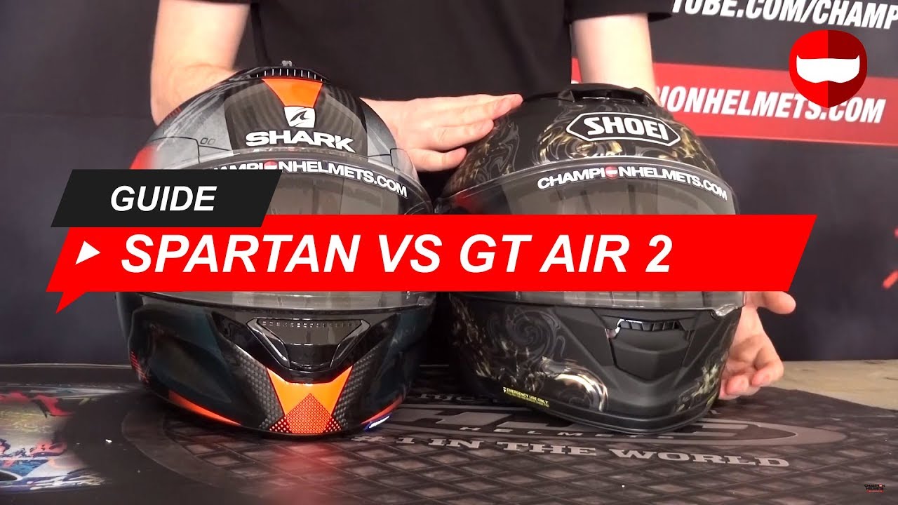 Shoei GT Air 2 vs Shark Spartan Carbon 1.2 - ChampionHelmets.com