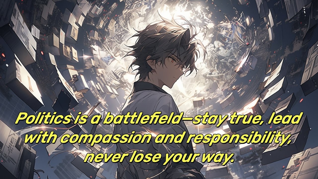 Politics is a battlefield—stay true, lead with compassion and responsibility, never lose your way.