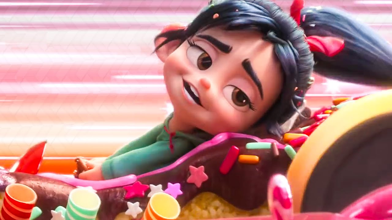 New Track in Sugar Rush Scene - WRECK-IT RALPH 2 (2018) Movie Clip