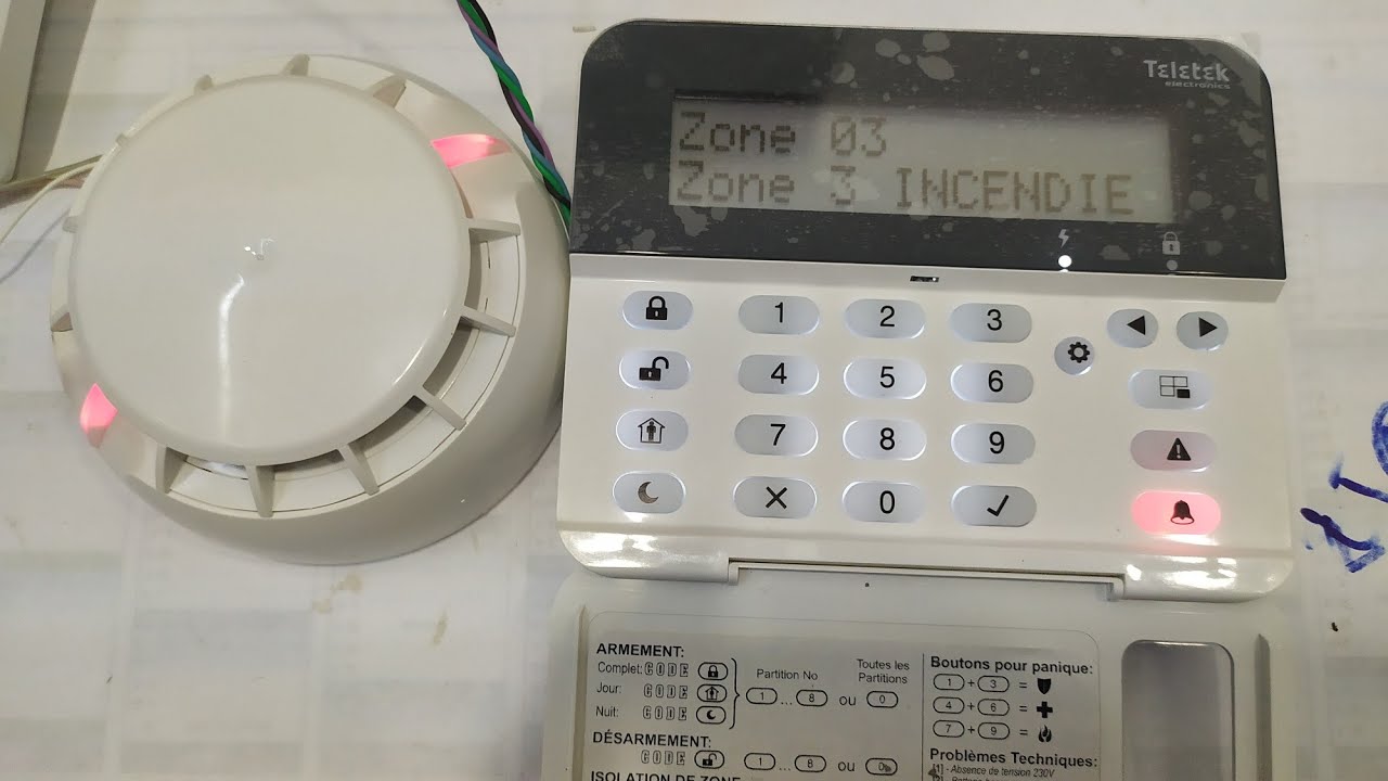 #14 Détecteur de fumée avec alarme antivol  Teletek