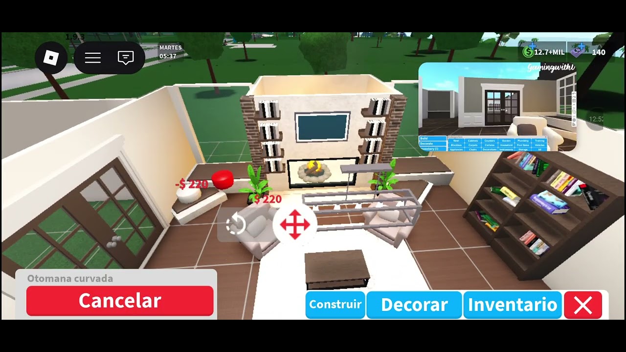 Haciendo un tutorial de una casa en bloxburg 