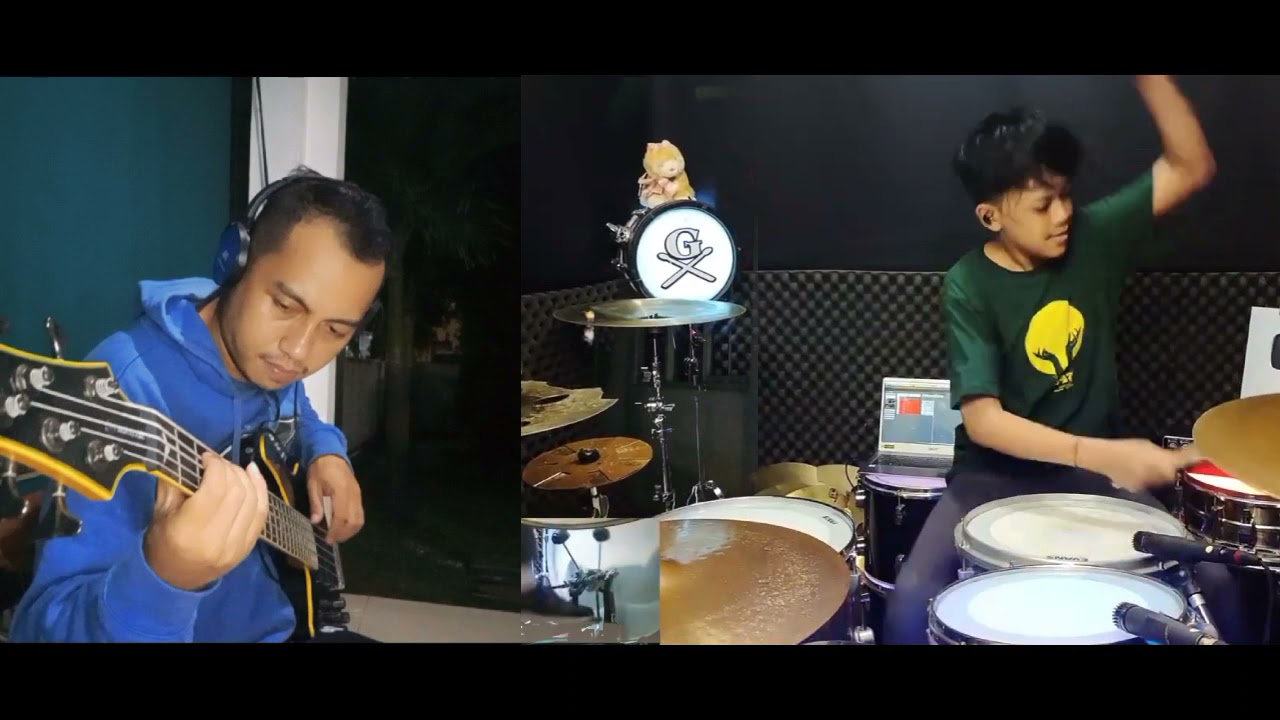 Maneskin - Beggin (jamming online, drum-bass cover)