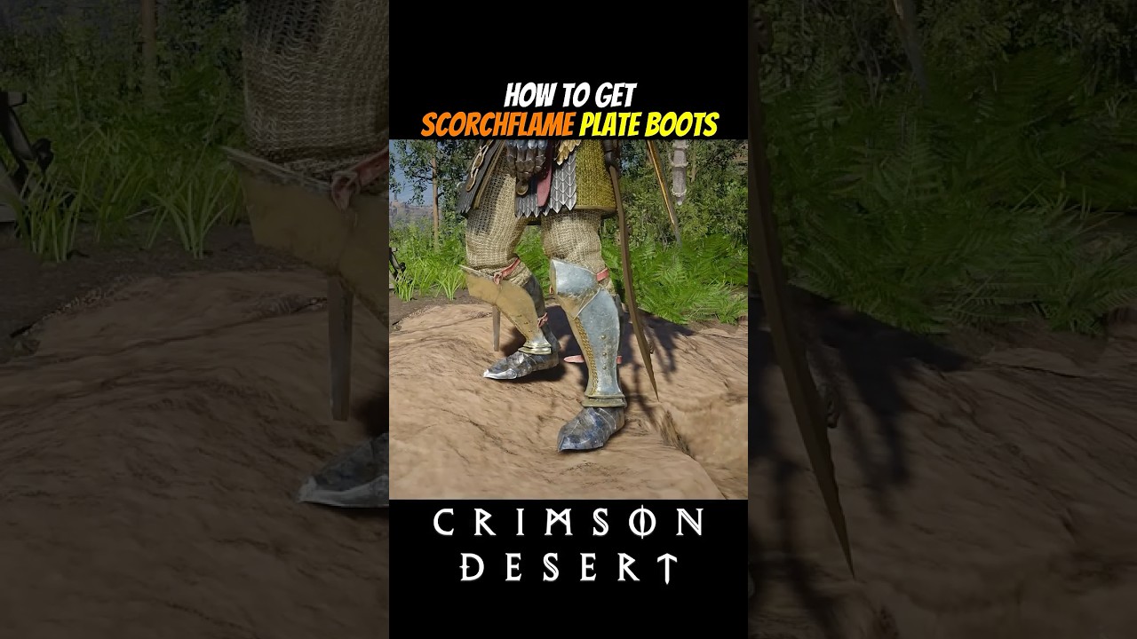 Scorchflame Plate Boots | Crimson Desert