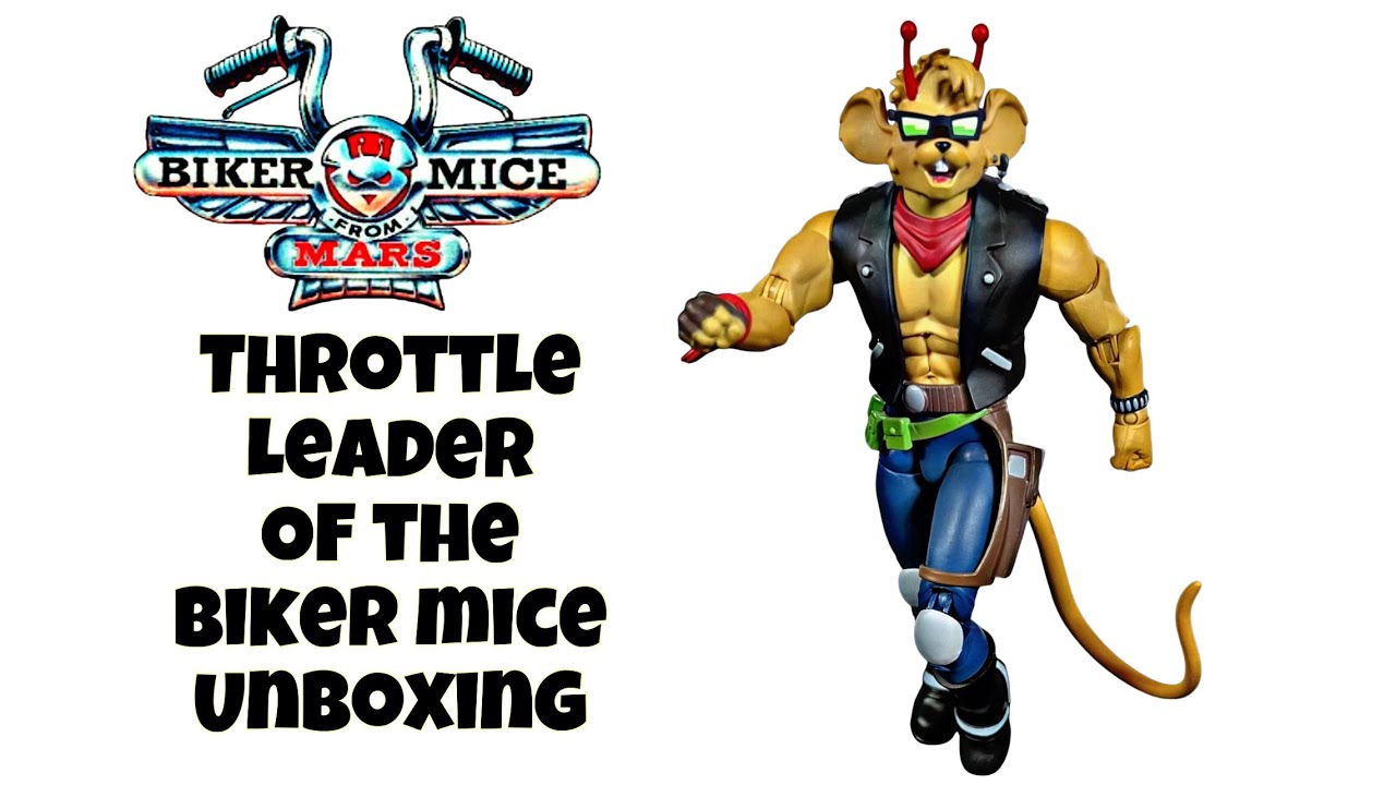 Biker Mice from Mars Throttle | Nacelle | Action Figure Unboxing
