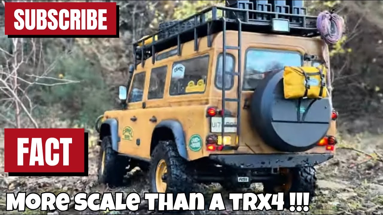 The MOST scale Lexan Land Rover ever made. FMS FCX10 Camel Trophy Series