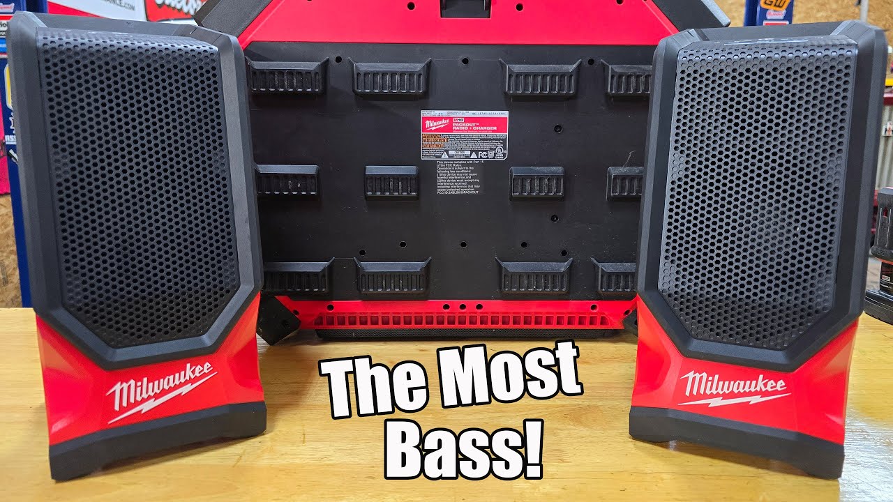 Low Volume Bass! Milwaukee Tool M18 Bluetooth Jobsite Speaker 2954-20